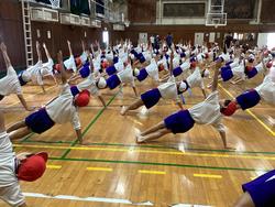 組体操練習