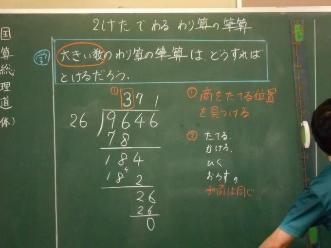 わり算の筆算