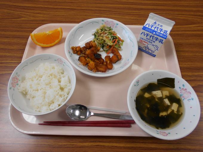 今日の給食です。