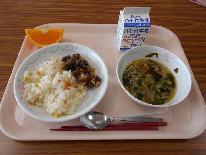 今日の給食です。