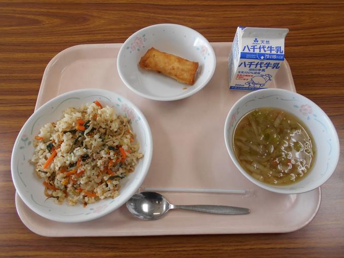 今日の給食です。