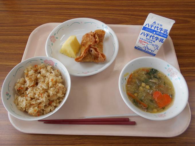 今日の給食です。