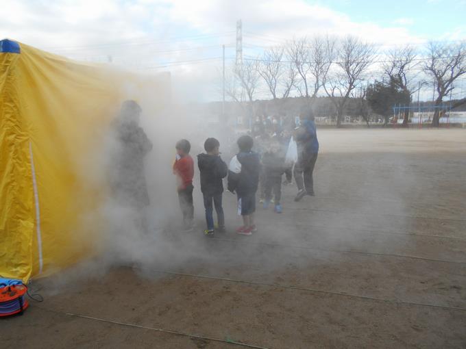 1~4年生「煙中体験」