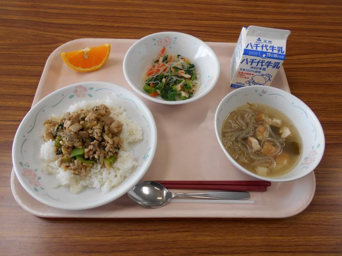 今日の給食です。