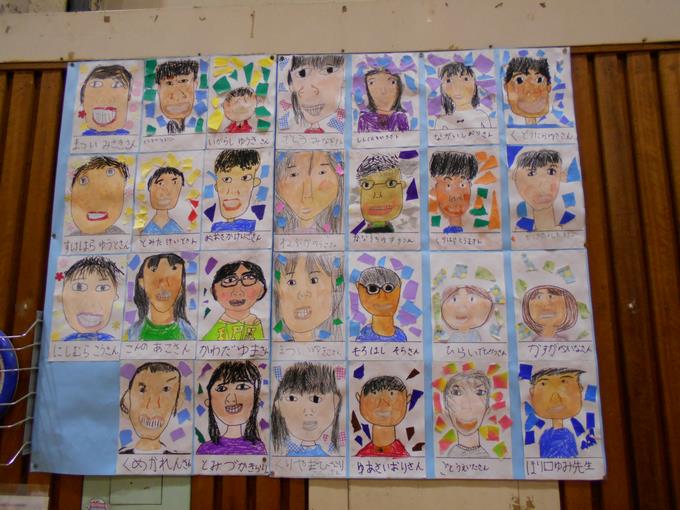 6年1組 似顔絵