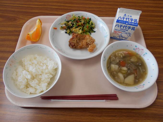 今日の給食です。