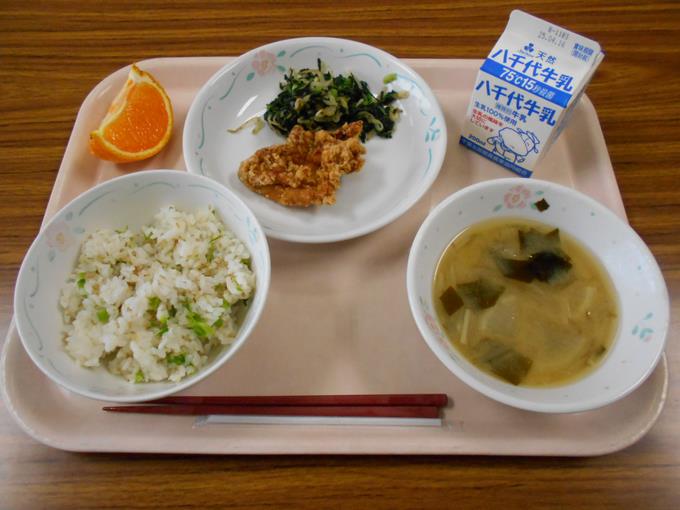 今日の給食