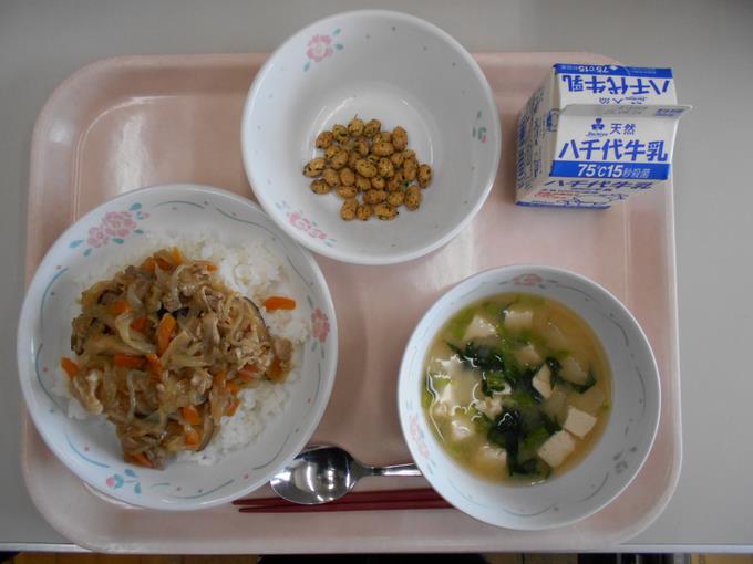 今日の給食です。