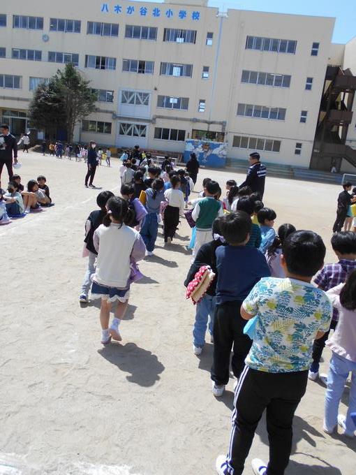 1年生 初めての避難訓練
