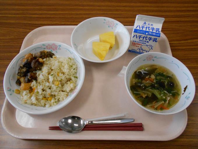 今日の給食です。
