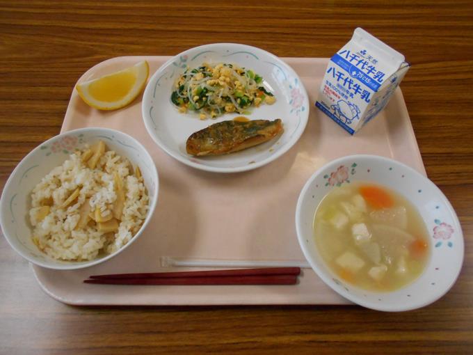 今日の給食です。