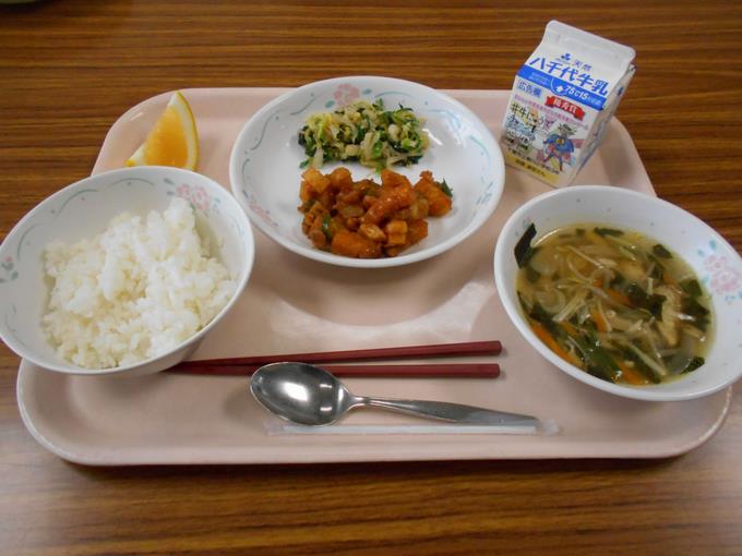 今日の給食です。