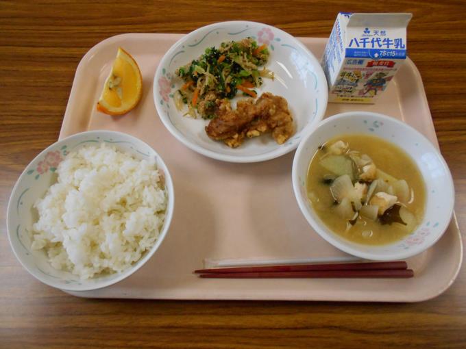 今日の給食です。