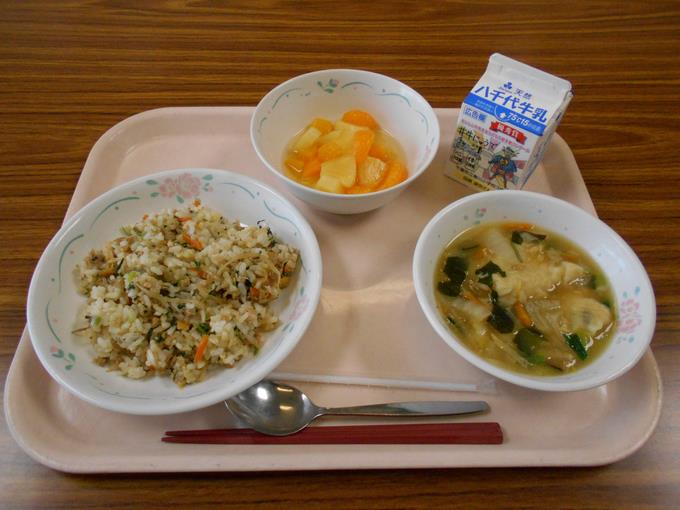今日の給食です。