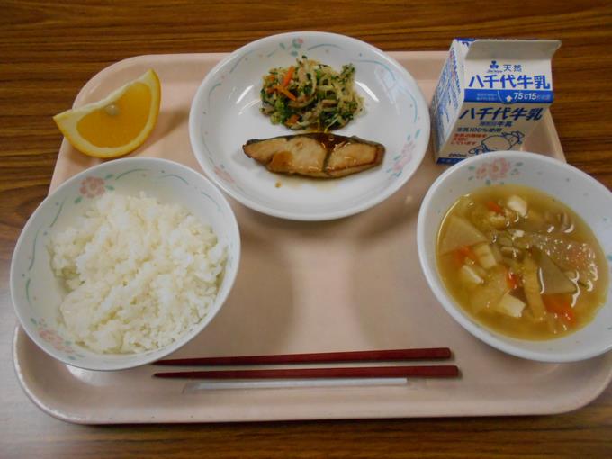 今日の給食です。
