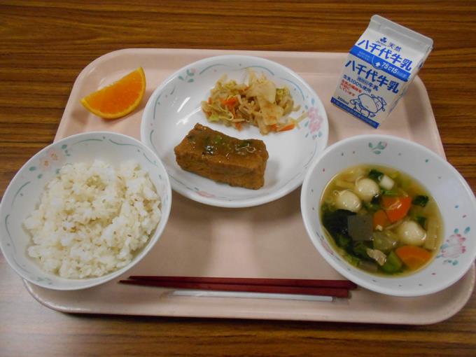 今日の給食です。
