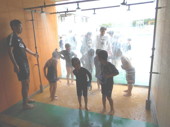 シャワーが気持ちいいです。