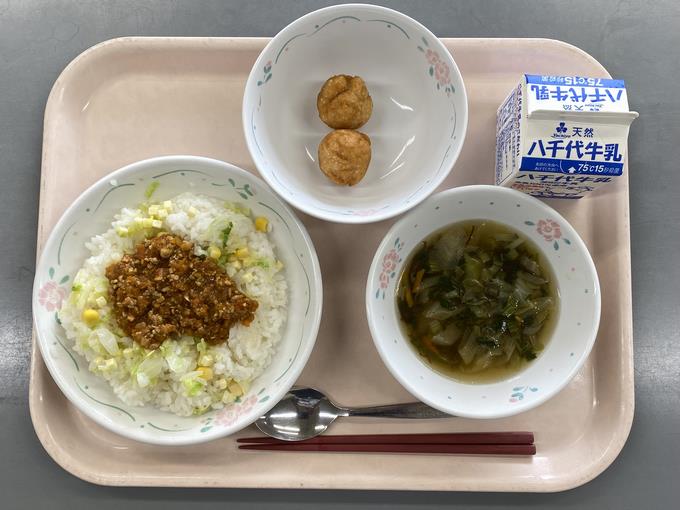 今日の給食です。