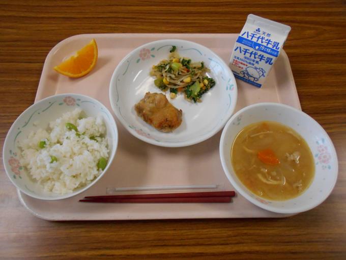 今日の給食です。