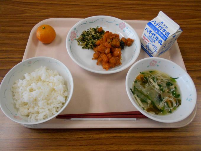今日の給食です。