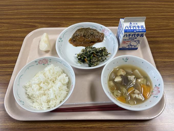 今日の給食です。