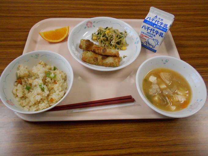 今日の給食です。