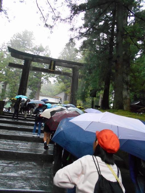 雨の東照宮