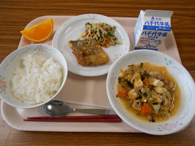 今日の給食です。