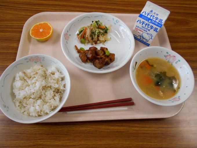 今日の給食です。