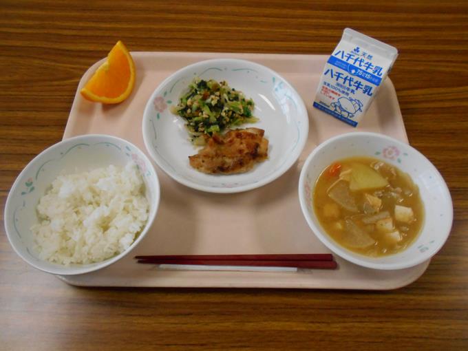 今日の給食です。