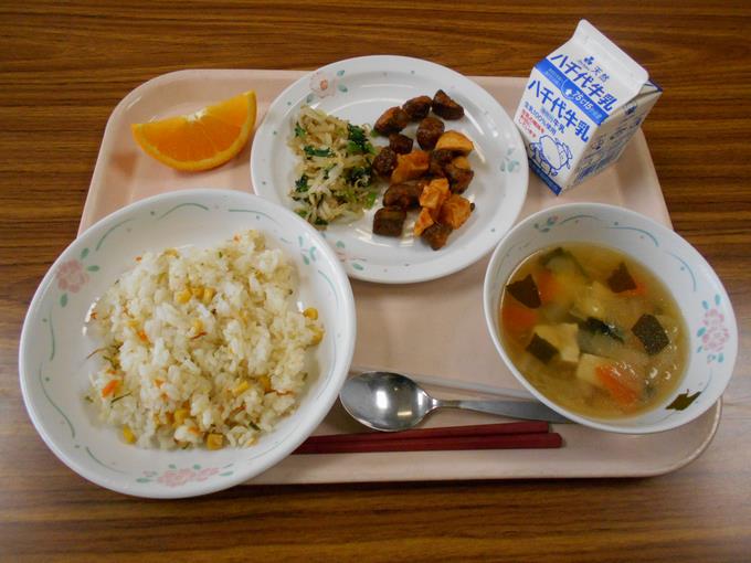 今日の給食です。
