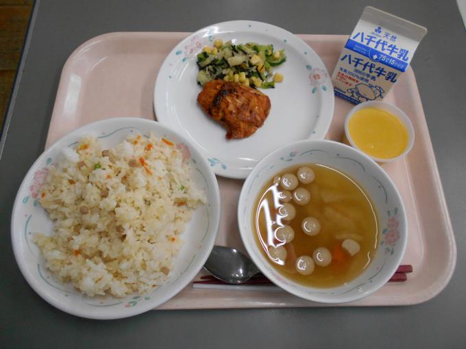 今日の給食です。