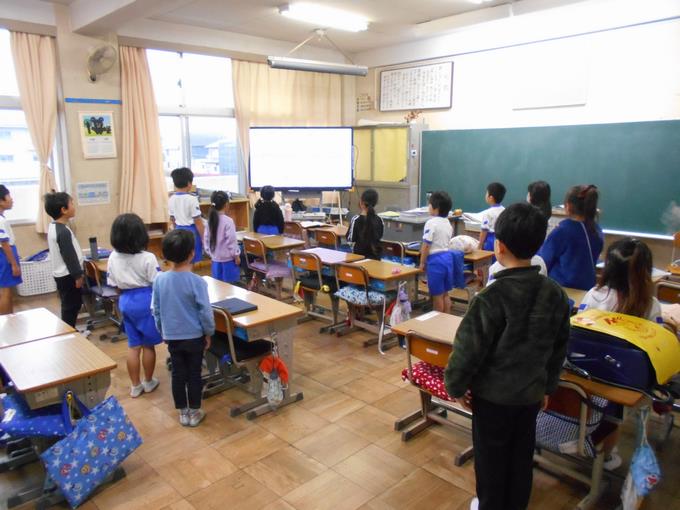 1年2組　朝の会