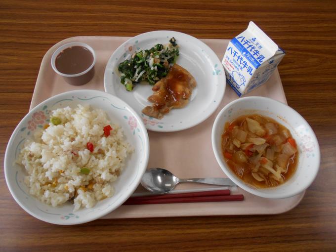 今日の給食です。