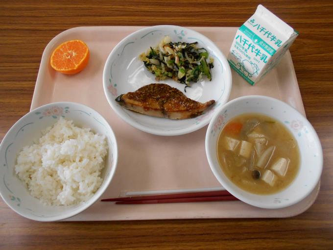 今日の給食です。