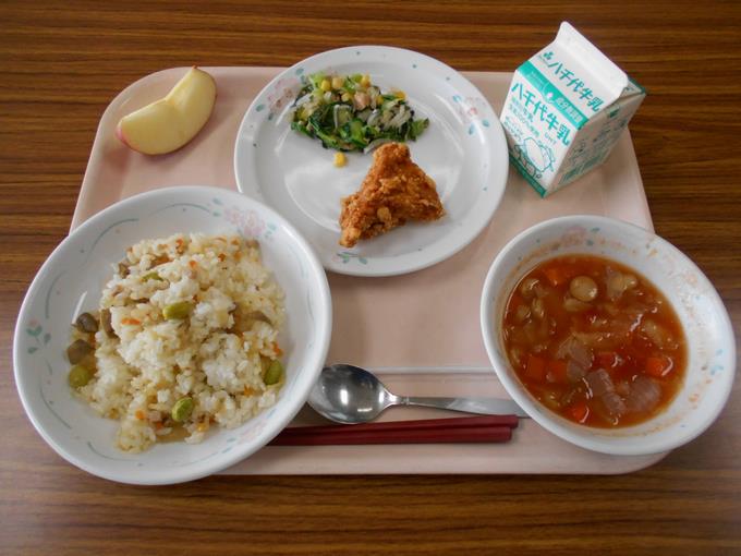 今日の給食です。