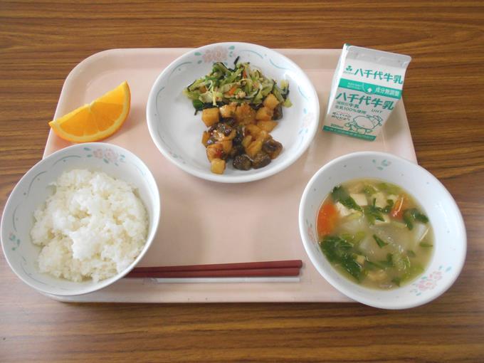 今日の給食です。
