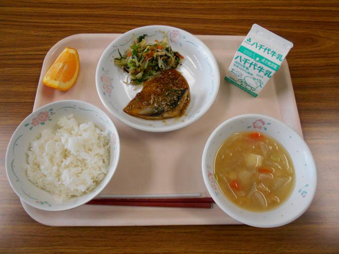 今日の給食です。