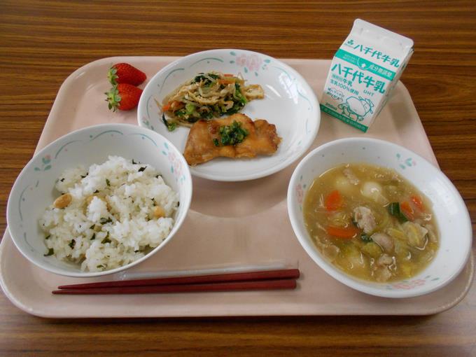 今日の給食です。