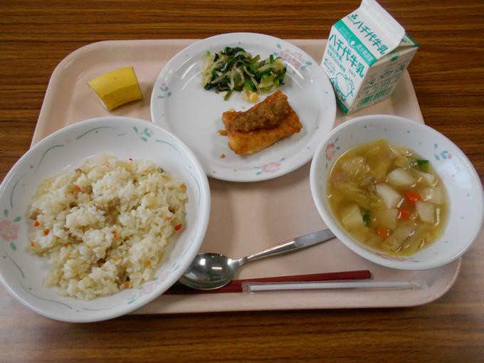 今日の給食です。