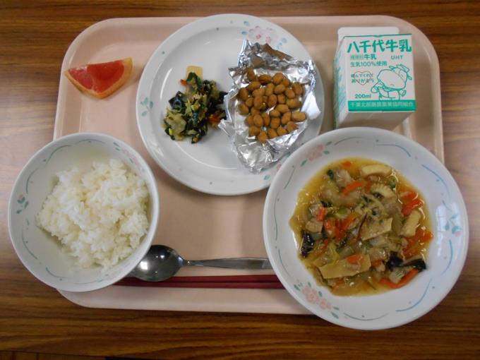 今日の給食です。