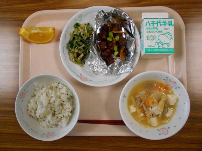 今日の給食です。