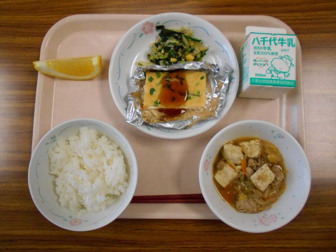 今日の給食です。