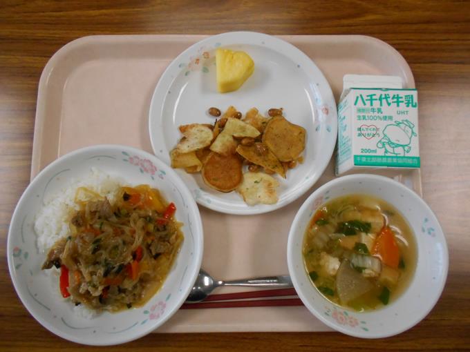 今日の給食です。
