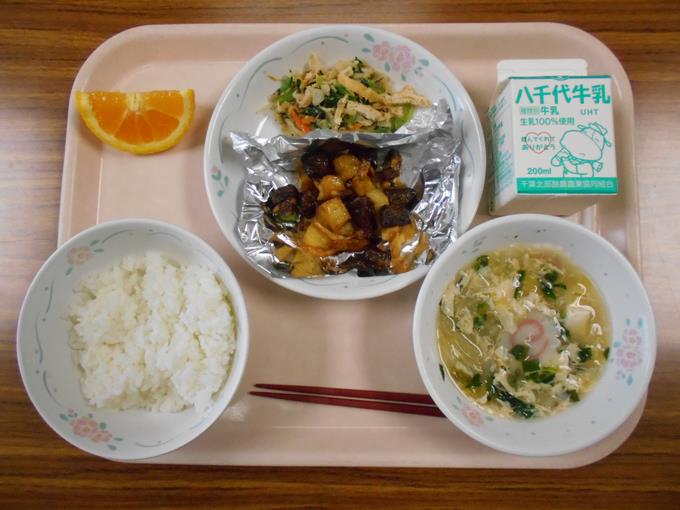 今日の給食です。