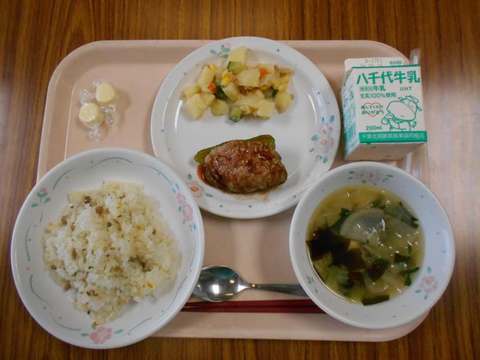 今日の給食です。