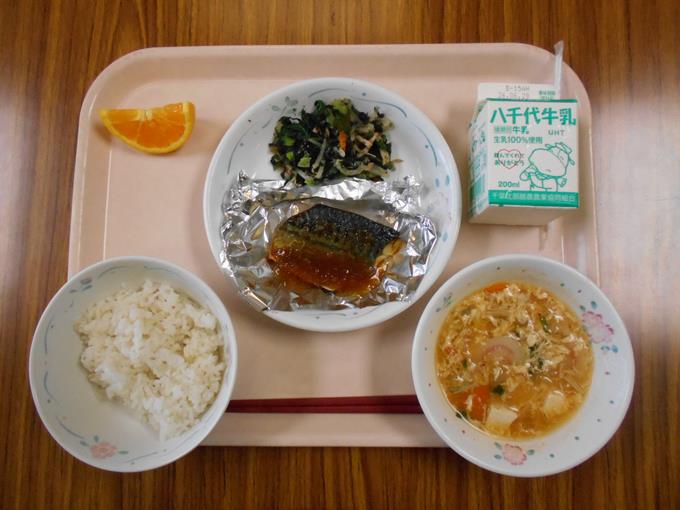 今日の給食です。