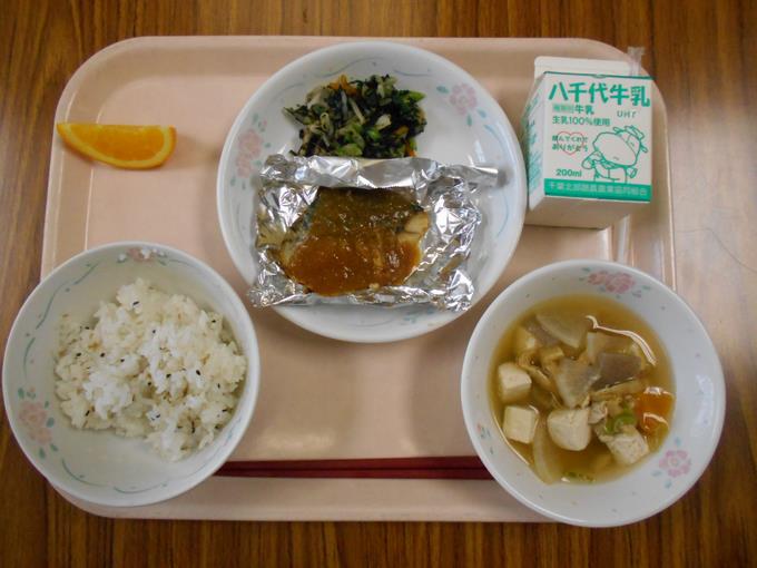 今日の給食です。