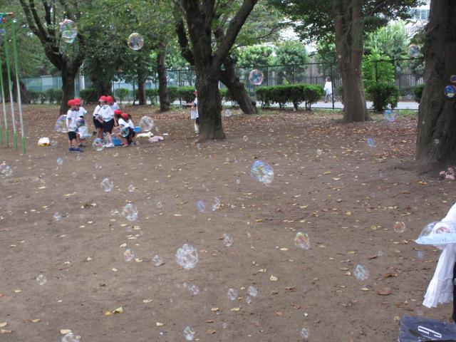 シャボン玉でいっぱい