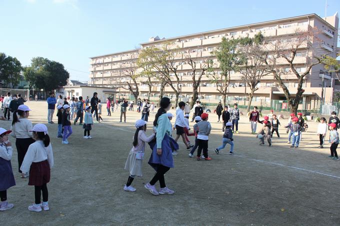 1年生と6年生、、、仲良く楽しんでいました